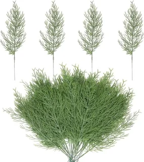 Kunst pijtakken - Kerst decoratie takken - 34,7 cm - groen