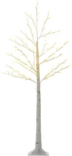 Kunstberk met 120 ledlampen, 150 cm, wit