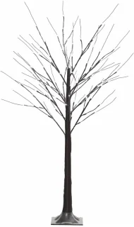 Kunstberkboom met LED-verlichting, 150 cm, bruin