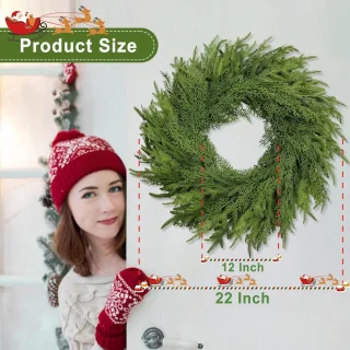Kunstbessen Kerstkrans 66 cm