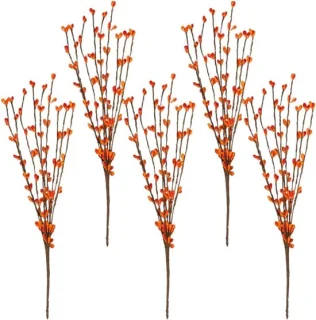 Kunstbessentak 30 cm Oranje