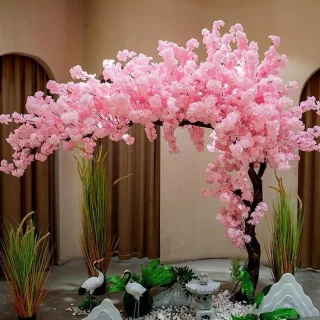 Kunstbloesem boom roze 1,8x1,4 m