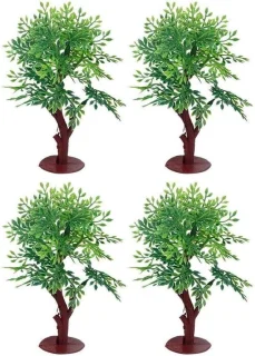 Kunstbomen set miniatuur 4 stuks groen