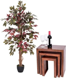 Kunstboom 135 cm in zwarte pot