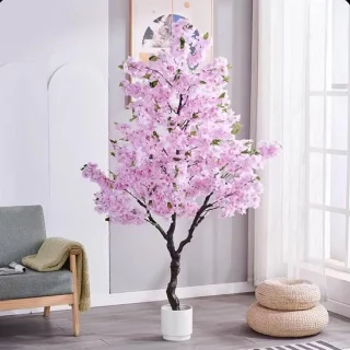 Kunstboom bloesem roze 100 cm