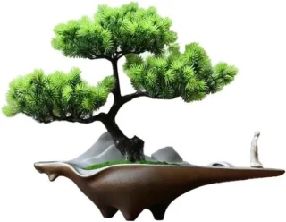 Kunstboom bonsai - nep pijnboom - 100 x 100 x 100 mm