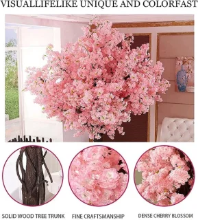 Kunstboom Decoratieboom 100 x 80 cm Roze