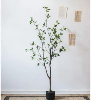 Kunstboom decoratief - nepboom kamerplant - 180cm groen