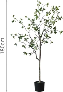 Kunstboom decoratief - nepboom kamerplant - 180cm groen