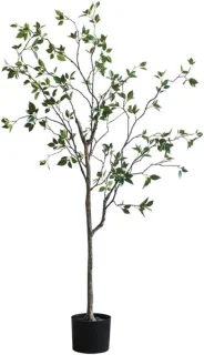 Kunstboom decoratief - nepboom kamerplant - 180cm groen