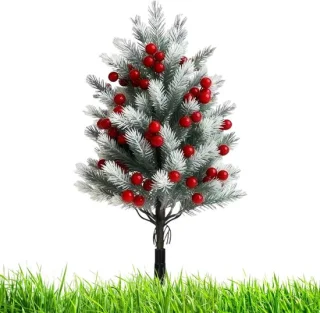 Kunstboom Decoratieplant 56 cm - Groen met bessen