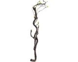 Kunstboom gebogen stam - decoratieplant kunsttak - 100 cm groen