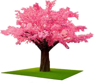 Kunstboom kersenbloesem 1 meter roze