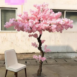 Kunstboom kersenbloesem 1.2x0.8m roze
