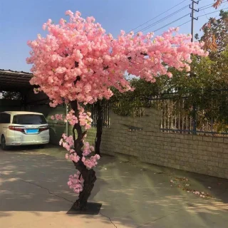 Kunstboom kersenbloesem roze