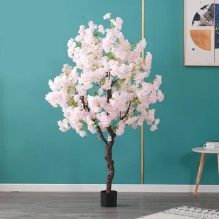 Kunstboom kersenbloesem roze H120cm