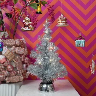 Kunstboom Kerstboom 50 cm Zilver