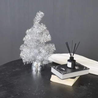 Kunstboom Kerstboom 50 cm Zilver