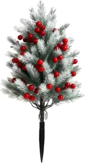 Kunstboom kerstboom met bessen 57 cm groen