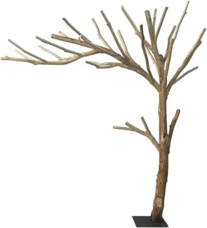 Kunstboom met houten stam - 150 cm - groen