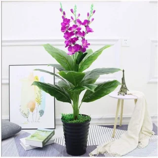 Kunstboom met pot, nepboom plant - 110 cm - groen