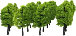 Kunstboom model schaal 1:100 35 cm hoog licht groen