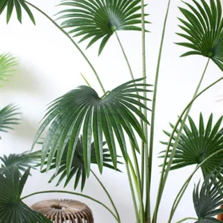 Kunstboom - nepboom kunstplant - natuurlijke stammen - 160 cm - One color