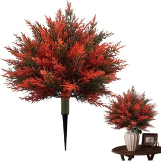 Kunstboom nepromantische ceder - 61 cm - rood