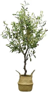 Kunstboom olijfboom, nep plant, 120 cm groen