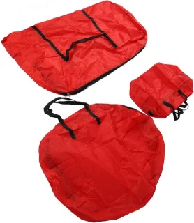 Kunstboom opbergtas - 3-delige set - rood