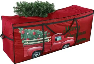 Kunstboom opslagtas 7.5 ft donker rood