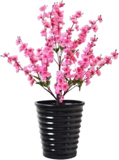 Kunstboom perzikbloesem - 100 cm - roze