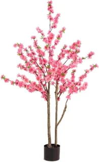 Kunstboom perzikbloesem - 150 cm roze