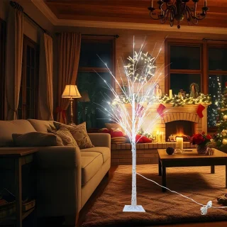 Kunstboom Witte Berken LED 180 cm
