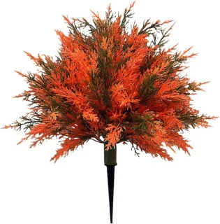 Kunstcederboom 60 cm oranje