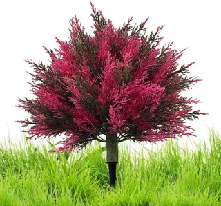 Kunstcederboom voor buiten - 60 cm hoog - paars
