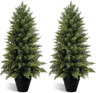 Kunstcipres 93 cm - Nep cederboom groen