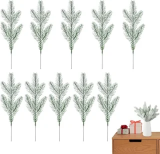 Kunstdennen takken - 10 stuks - groen