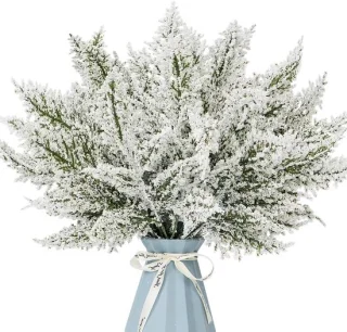 Kunstdennentakken 30 cm – set van 24, besneeuwd