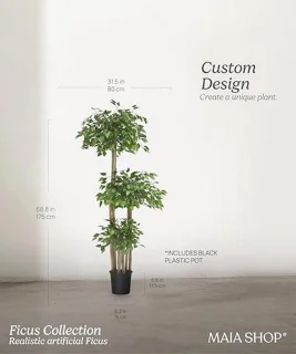 Kunstficus Kunstboom 175 x 80 cm