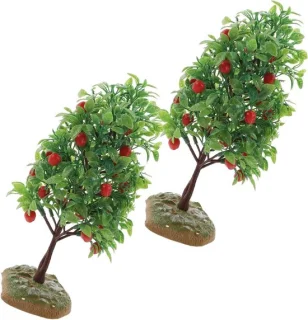 Kunstfruitboom Modelboom 10 x 10.5 x 10 cm Groen
