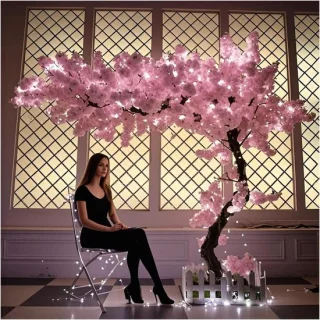 Kunstkersenbloesemboom 160 cm - Roze