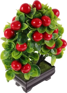 Kunstkersenboom in pot - 24 cm - groen