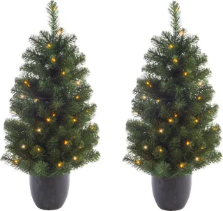 Kunstkerstbomen 120 cm - set van 2