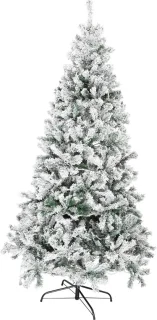 Kunstkerstboom 100cm met sneeuw en LED-verlichting