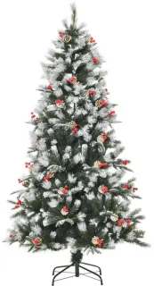 Kunstkerstboom 109 × 180 cm besneeuwde look