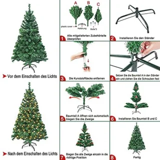 Kunstkerstboom 120 cm - 220 takken