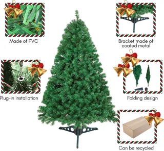 Kunstkerstboom 120 cm - Dennenboom - Groen