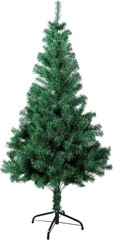 Kunstkerstboom 120 cm groen met metalen standaard
