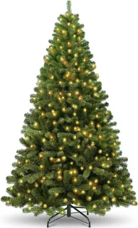 Kunstkerstboom 120 cm met metalen standaard